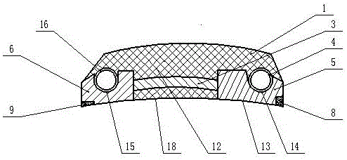 Elastic sweeper for belt conveyor