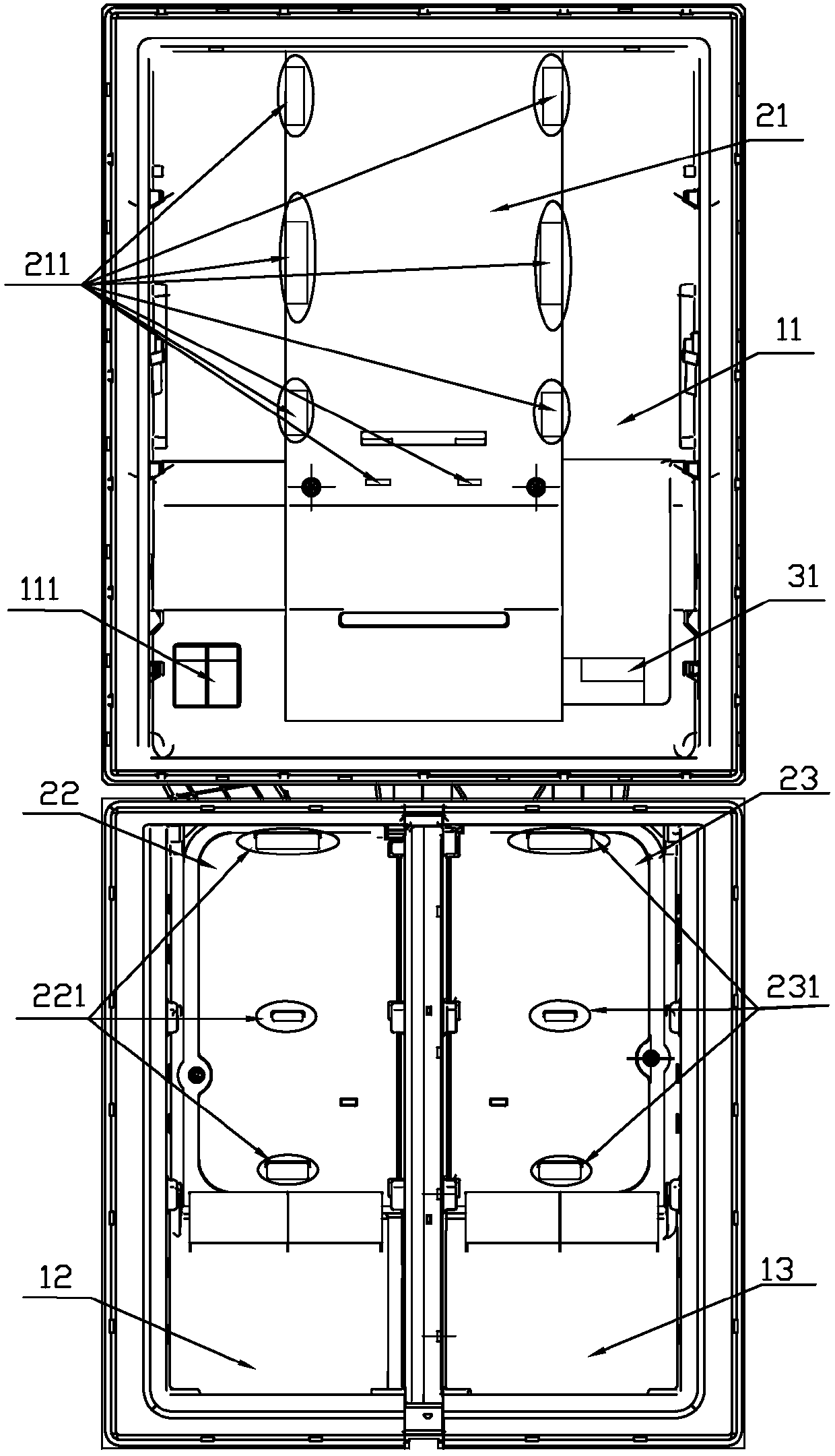 Single-system three-temperature-controlled refrigerating refrigerator and refrigerating control method thereof