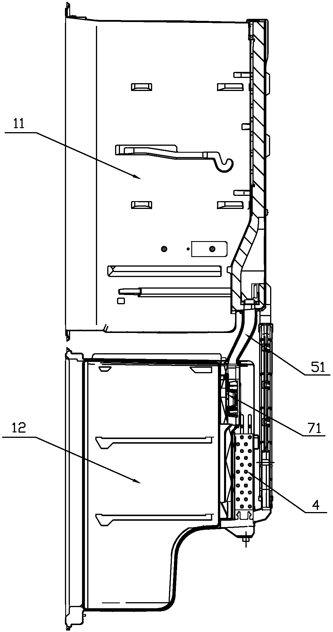 Single-system three-temperature-controlled refrigerating refrigerator and refrigerating control method thereof