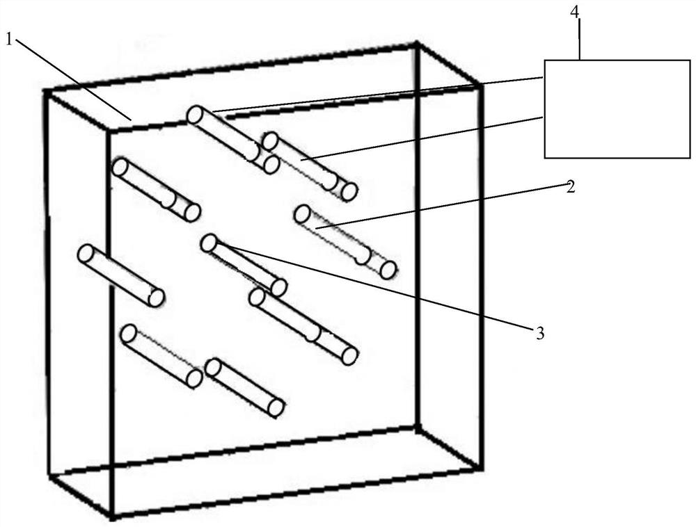 A combined multi-electrode high-voltage pulse discharge fragmentation hard rock device and fragmentation method