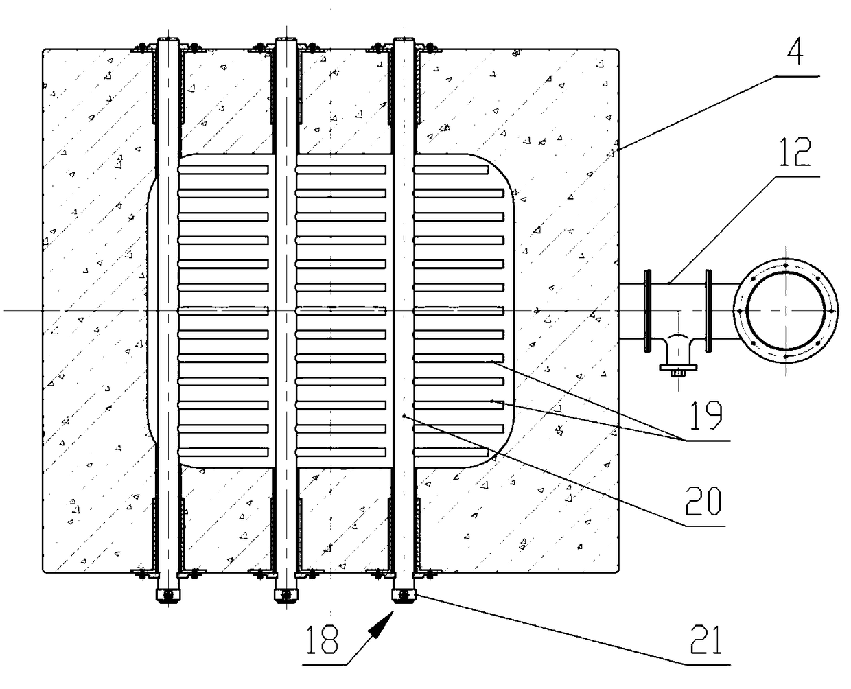 Sectional type small-sized garbage incinerator