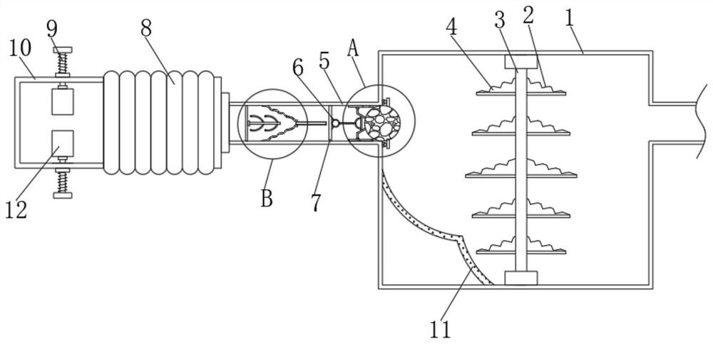 Chemical rectifying kettle and rectifying tower connecting device