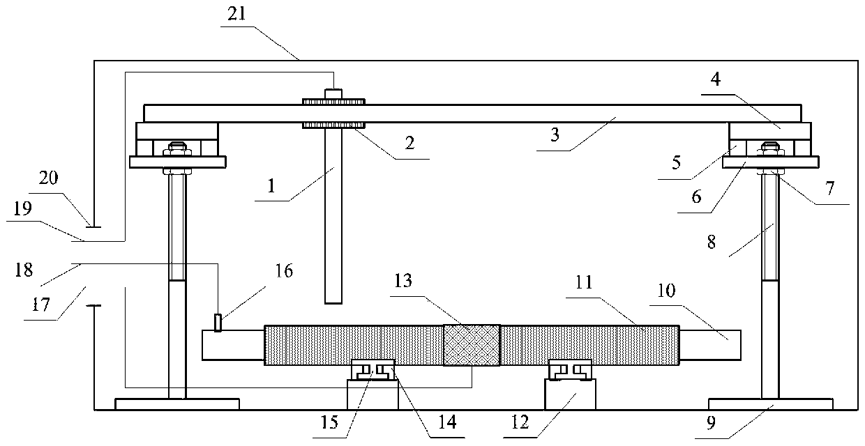 High-voltage motor stator winding end surface potential measurement system