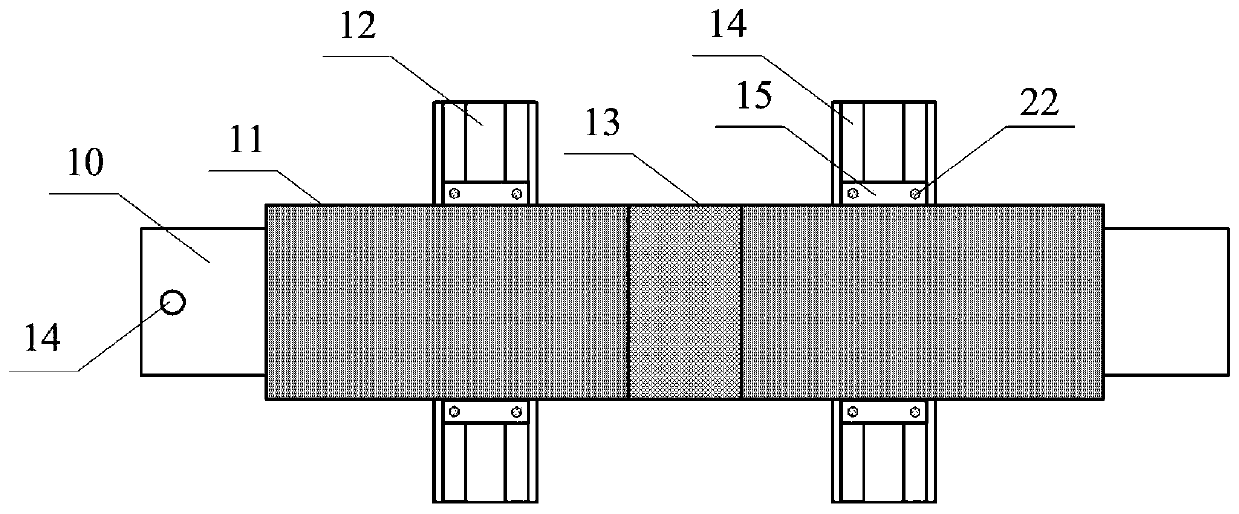 High-voltage motor stator winding end surface potential measurement system