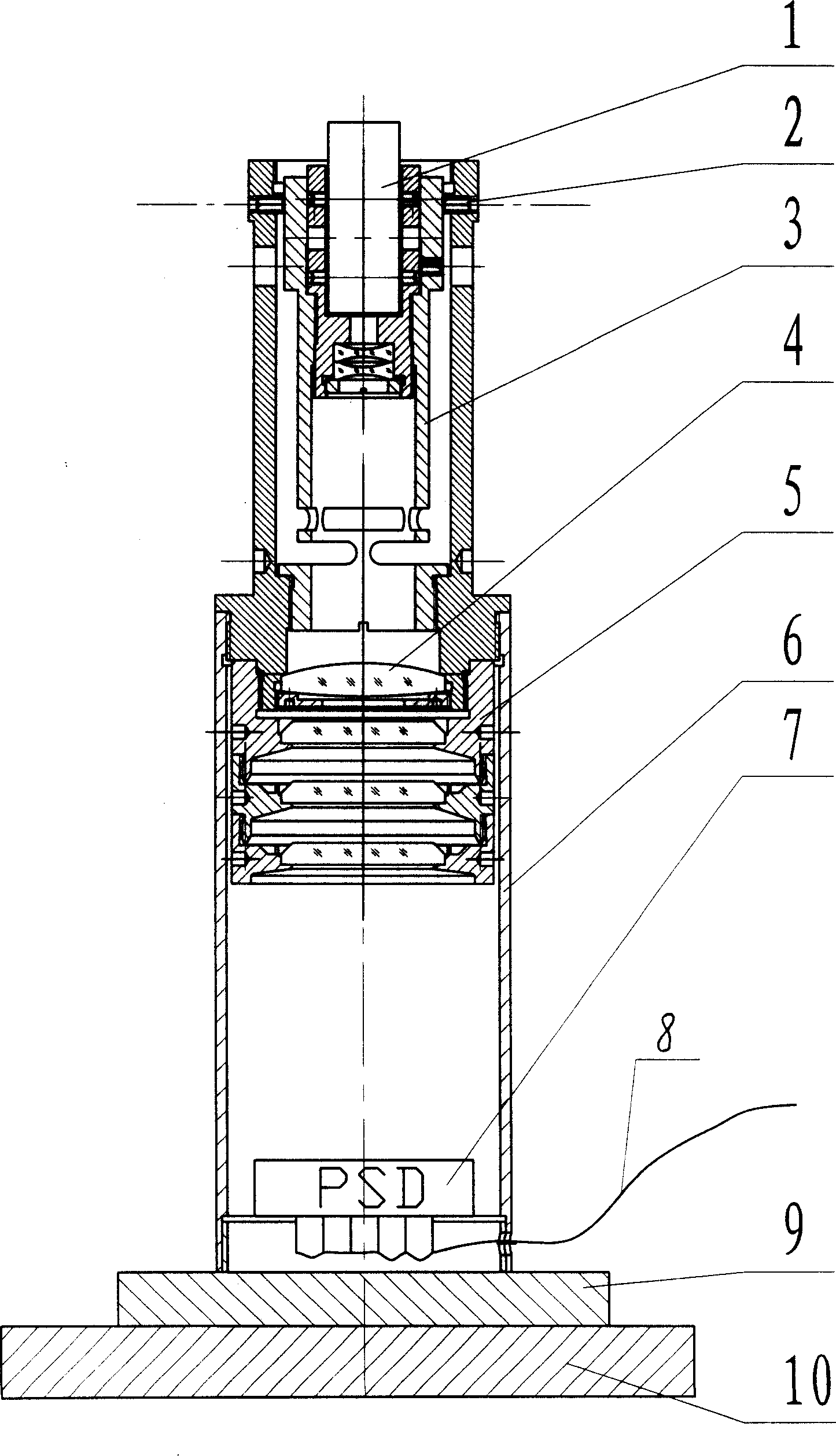 Angle reference laser digital sensor