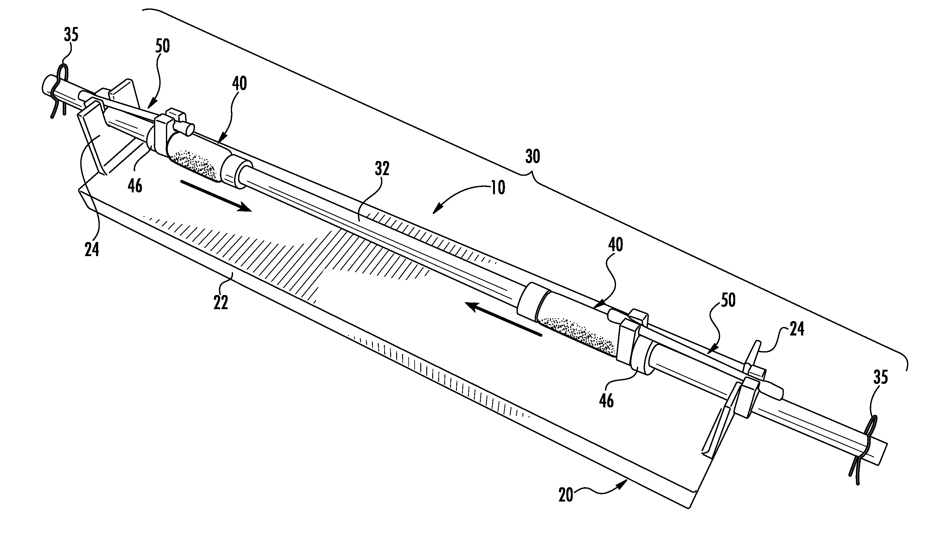 Exercise bar having sliding hand grips