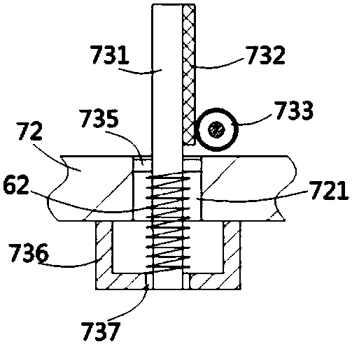 Down-pressing water sample collecting device for water reservoir