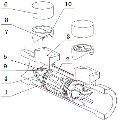 Ultrasonic flowmeter with plugging positioning function