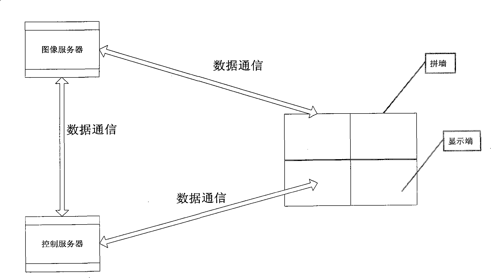 Method for smoothly moving zoom image in an assembled wall