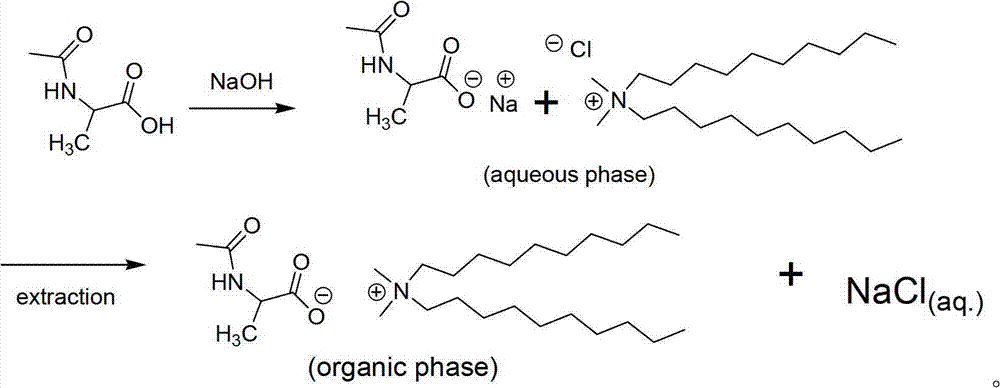 Amino-acid dual-chain quaternary-amino carboxylate, preparation method and application in microbicides thereof