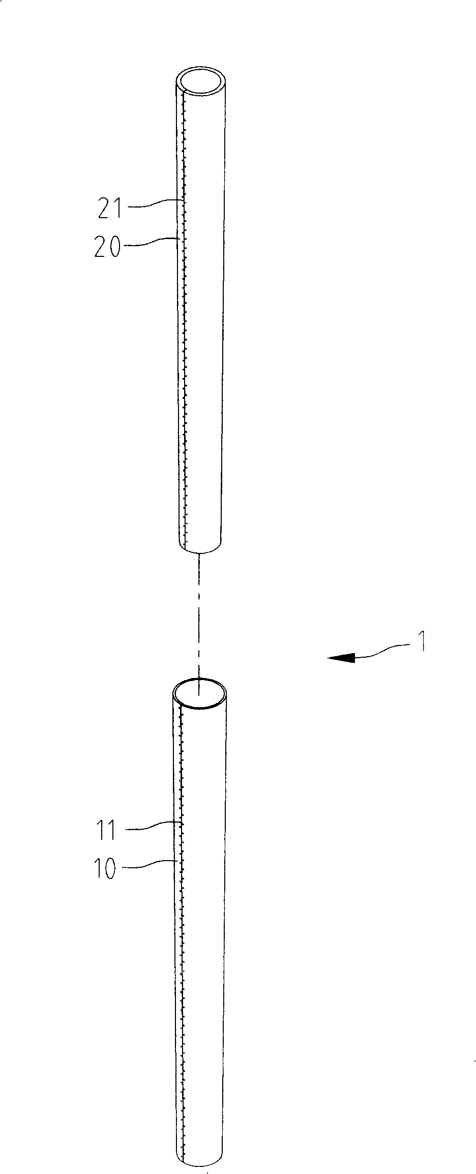 Reinforced improvement structure of athletic apparatus handle