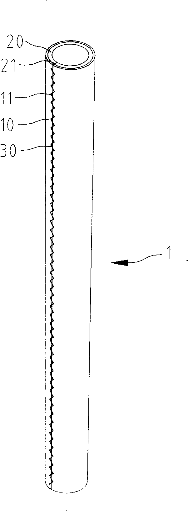 Reinforced improvement structure of athletic apparatus handle