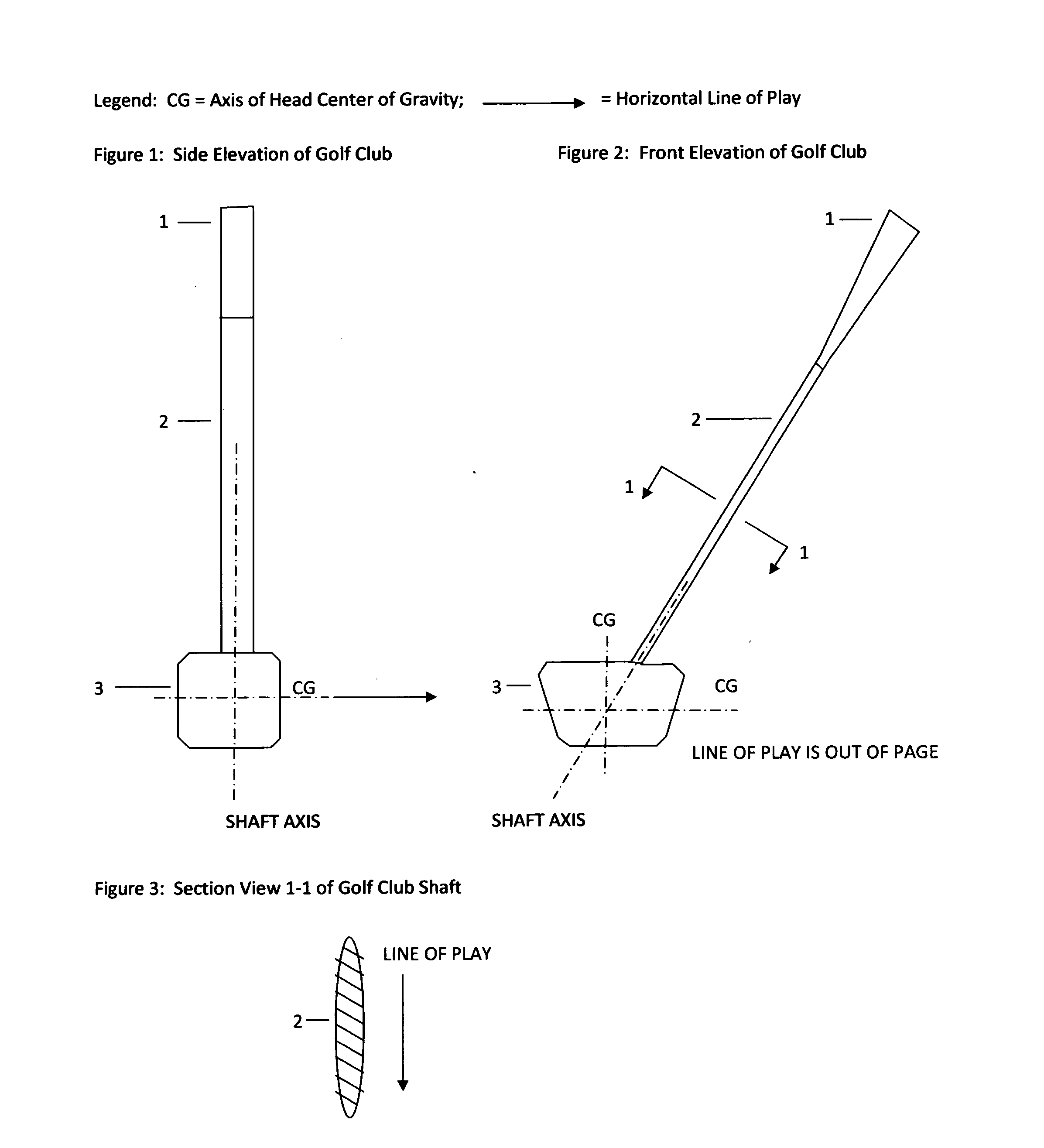 Aerodynamic balanced wood form and/or iron form golf club