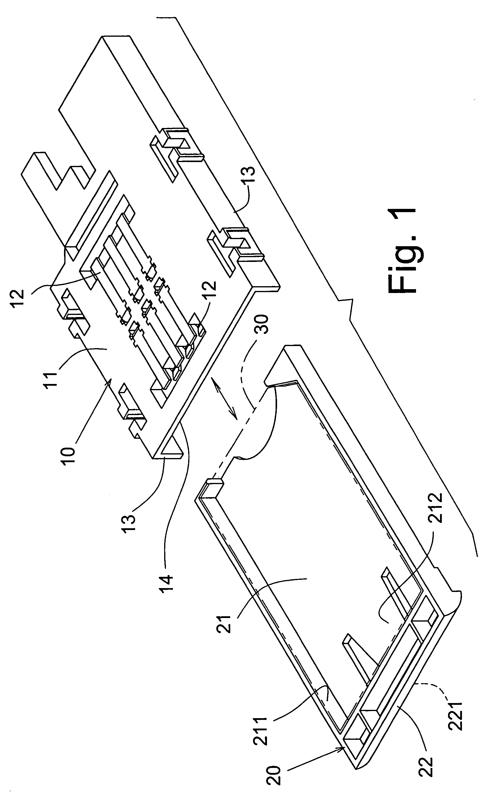 Slide-out electronic card connector