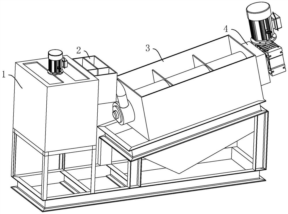 Equipment for glue production water treatment process and use method thereof