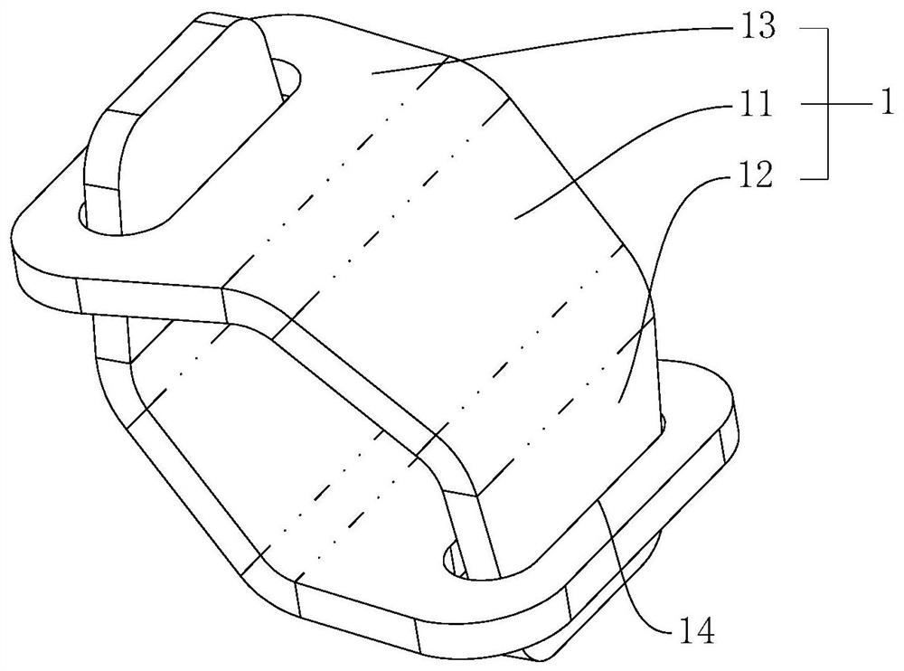 Detachable coating hanger buckle