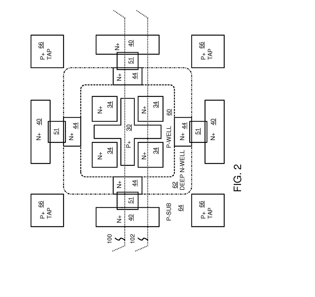 Lateral-Diode, Vertical-SCR Hybrid Structure for High-Level ESD Protection