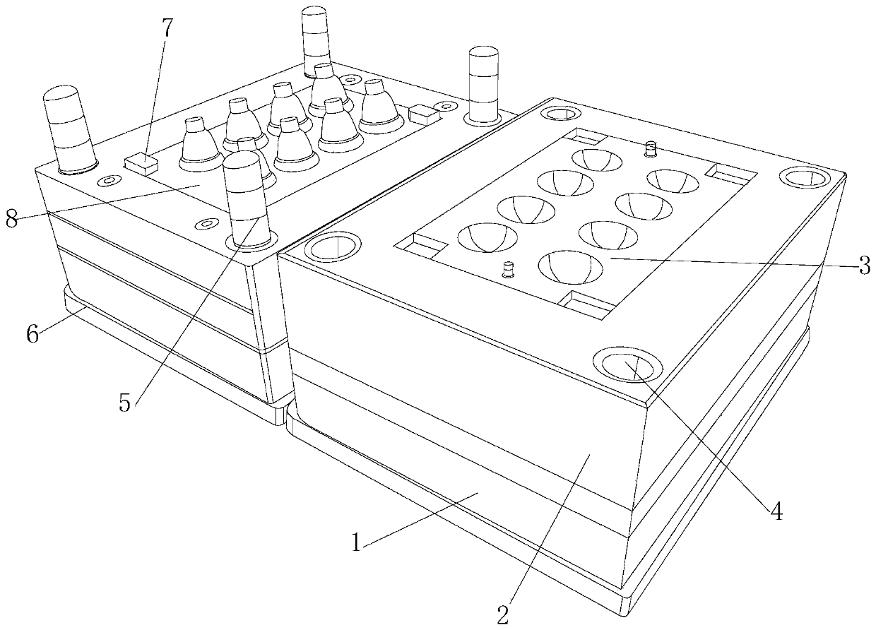 Mold for manufacturing bulb lamps and rapid demolding method