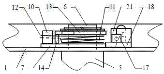 Stop type handle automatic restoration and idling device