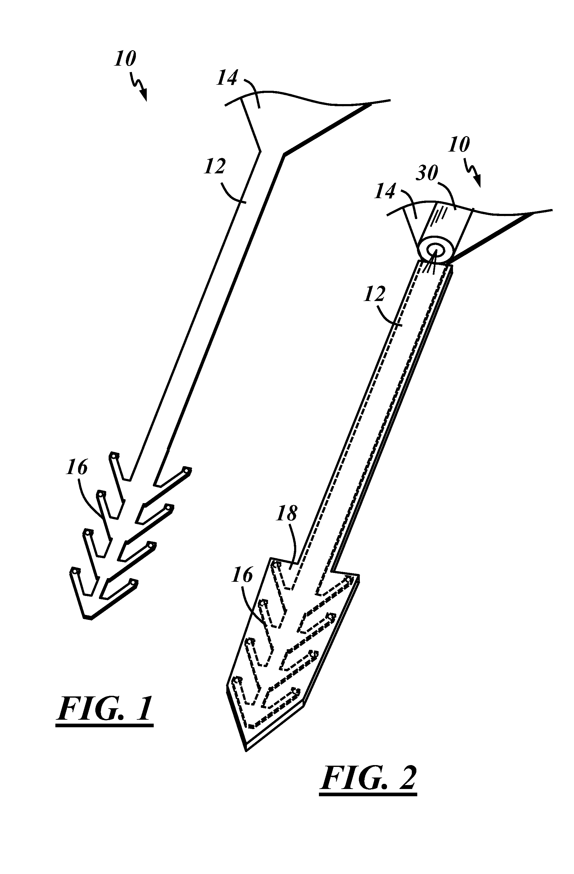 Insertable neural probe with flexible structure