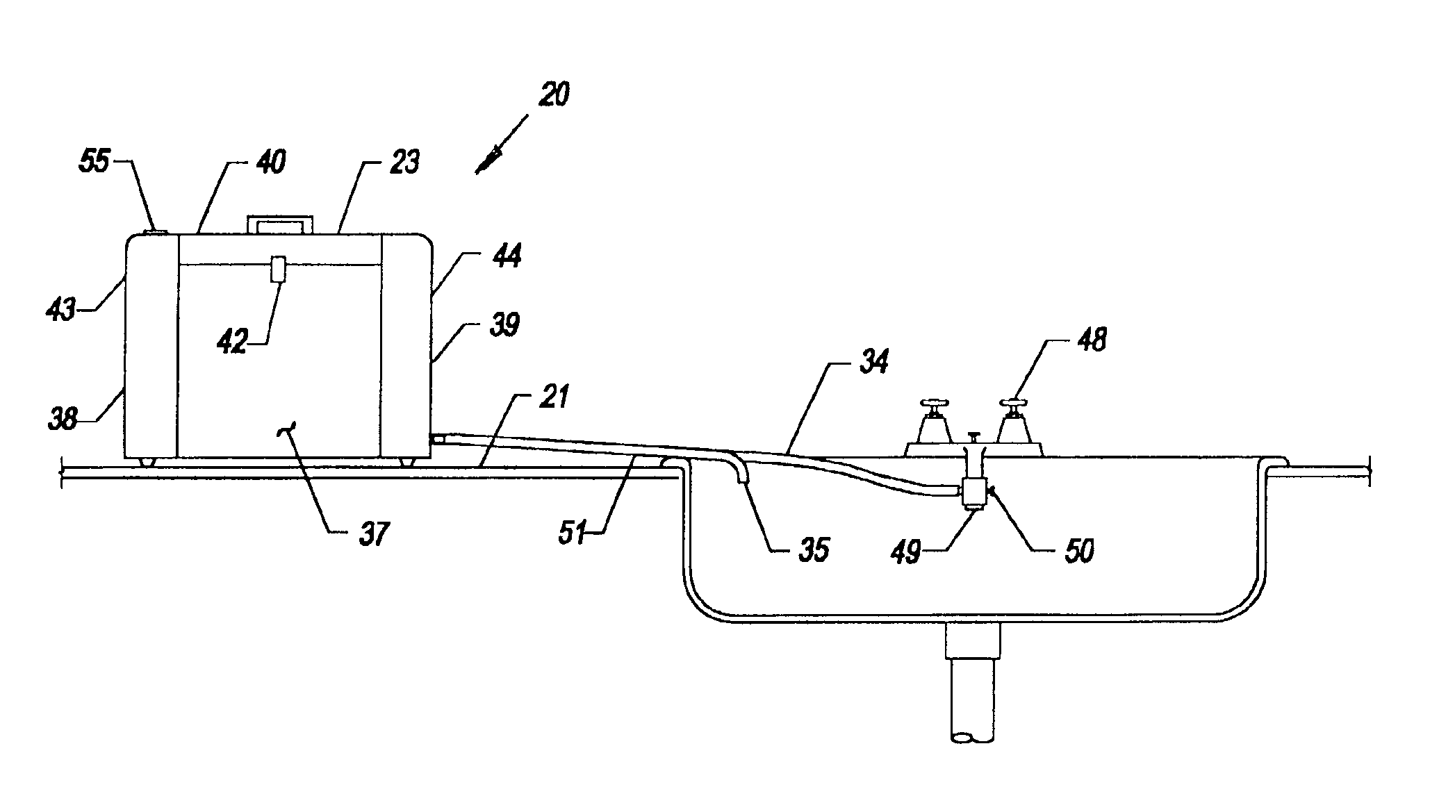 Fruit and vegetable sonic washer and method