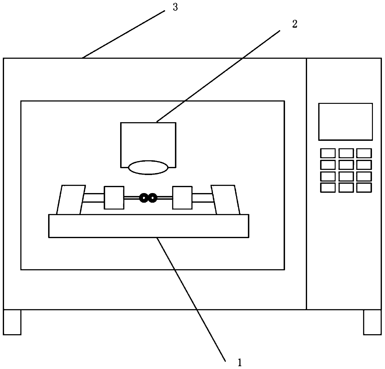 Method and device for measuring caking strength parameters of granular material through single solid bridge