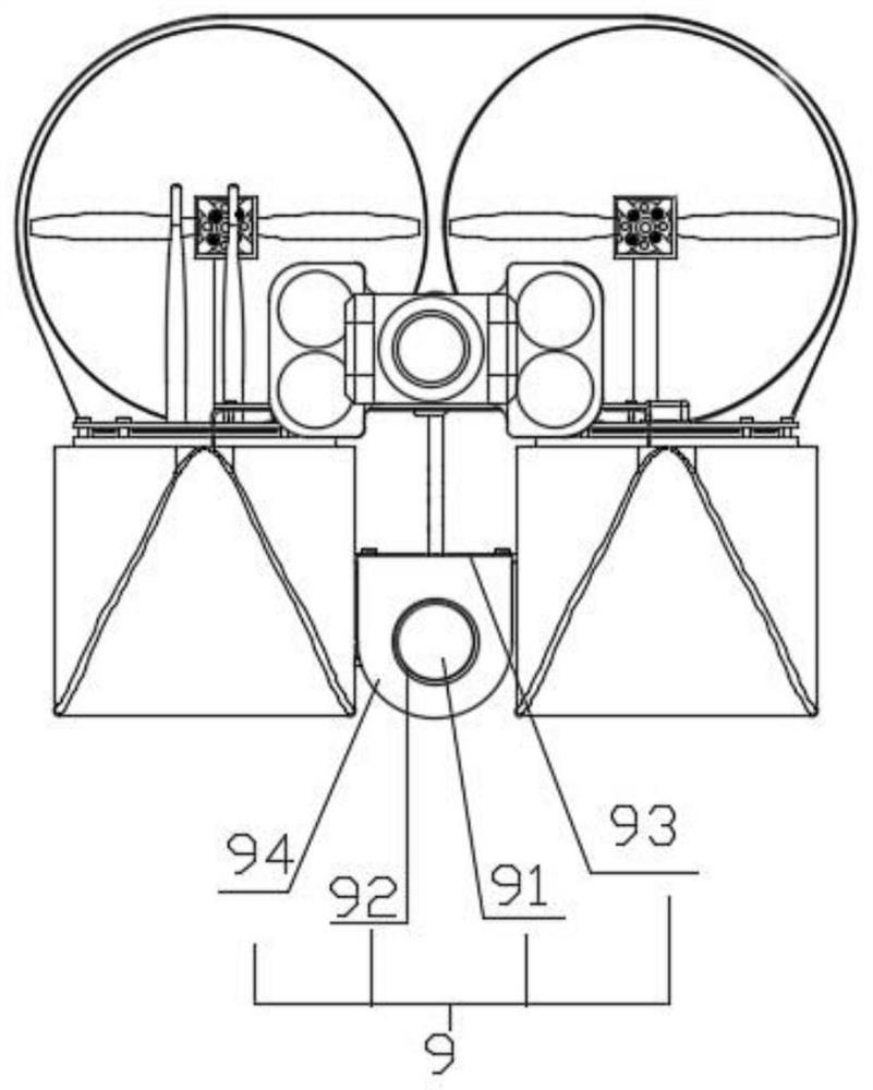 Hull structure based on self-propelled detection robot