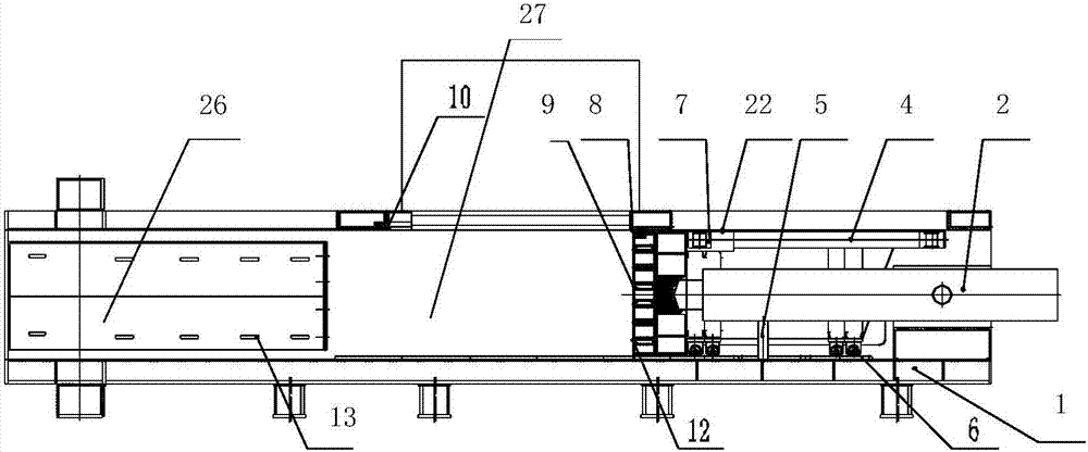 Continuous garbage compression dehydration device