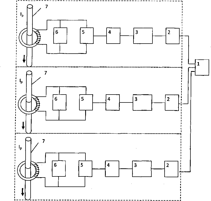 Non-contact inductive electricity-getting device for electric tunnel cable