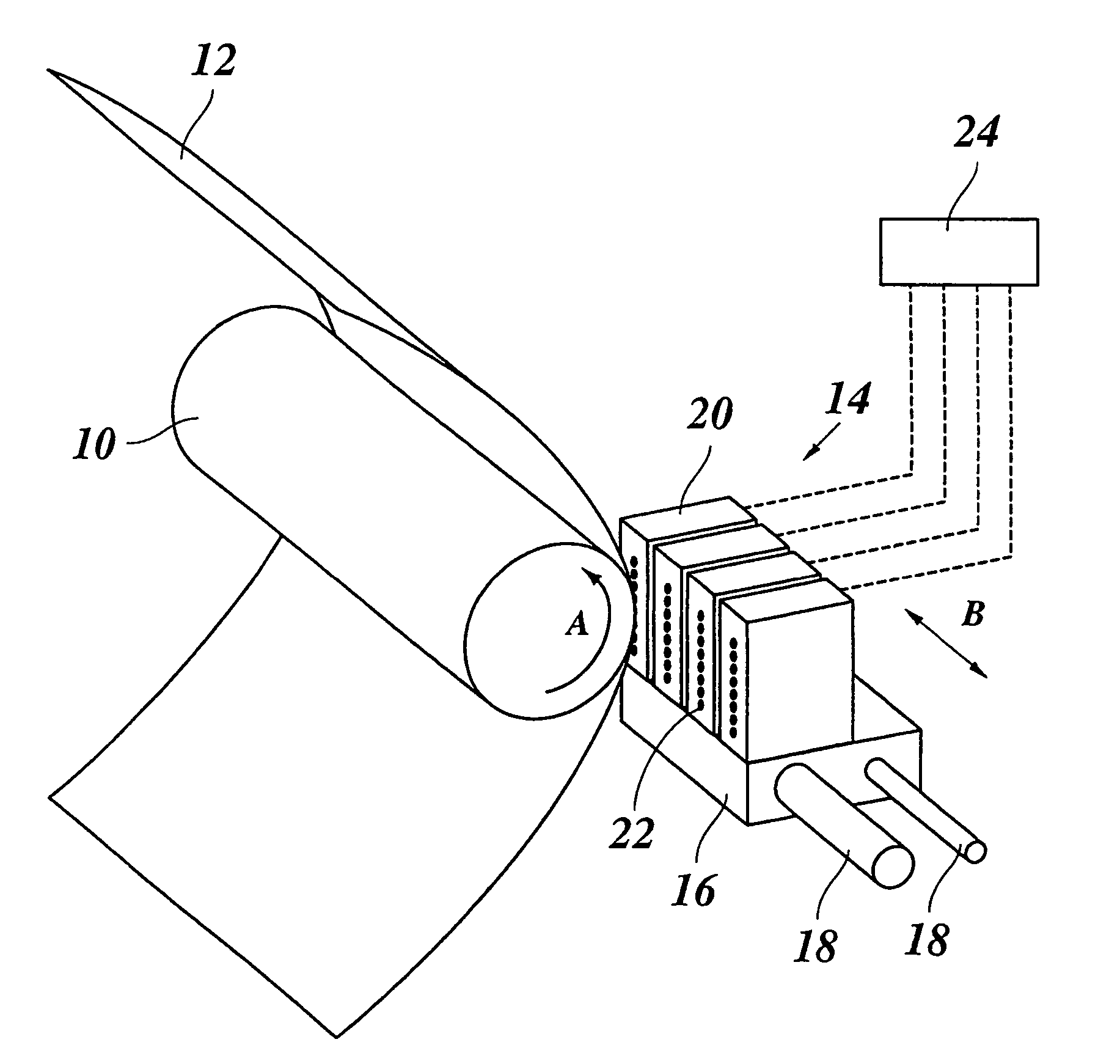 Method of camouflaging defective print elements in a printer