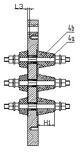 Explosion-proof wiring device for compressor head of cooling unit in mine