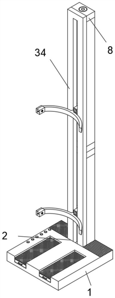 Waistline and leg circumference accurate measurement integrated equipment