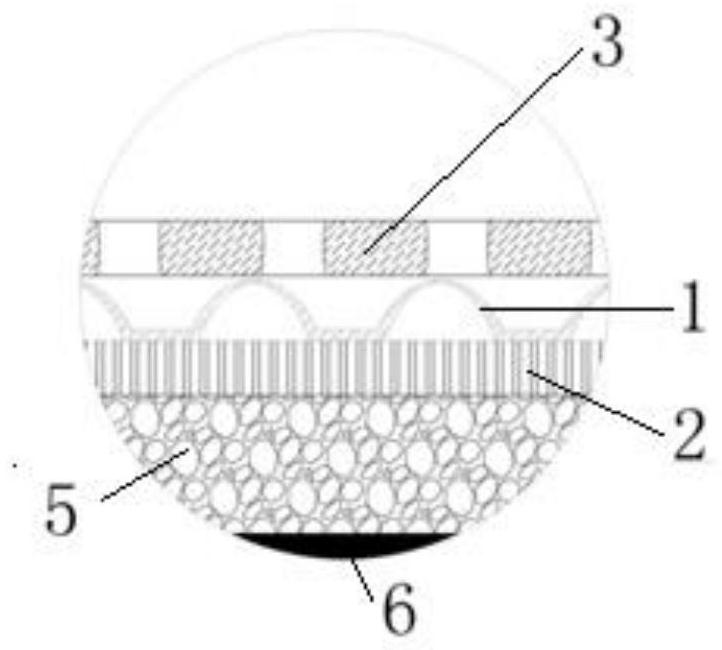 Flow guide structure and absorption product