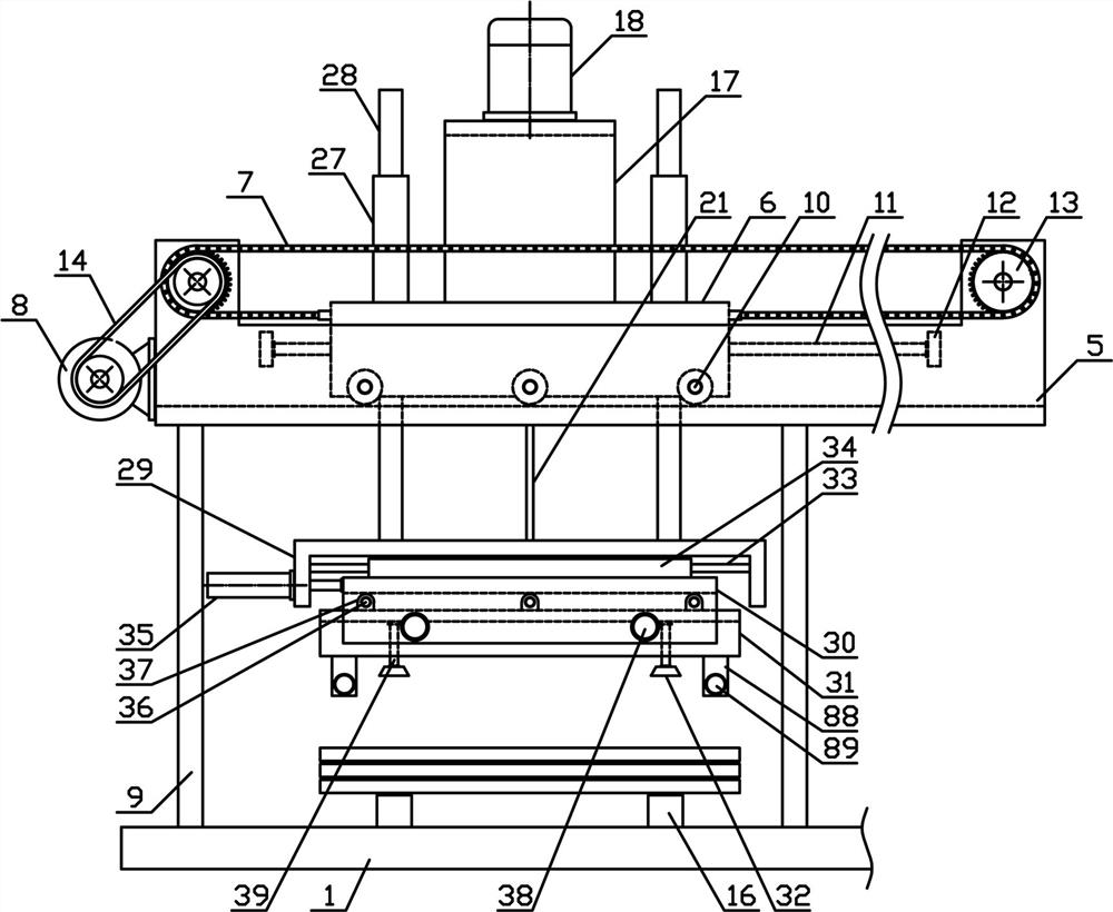 A board veneer processing device