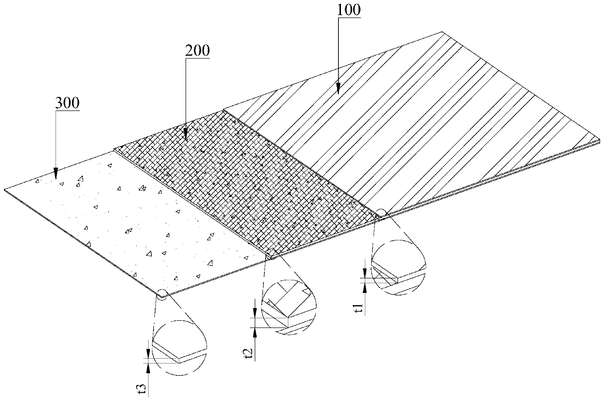 Organic fiber toughened inorganic composite artificial stone panel and preparation method thereof