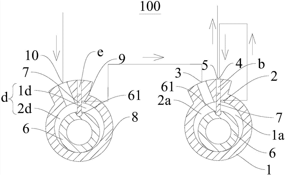 Compressing mechanism part and compressor and refrigerating plant with compressing mechanism part