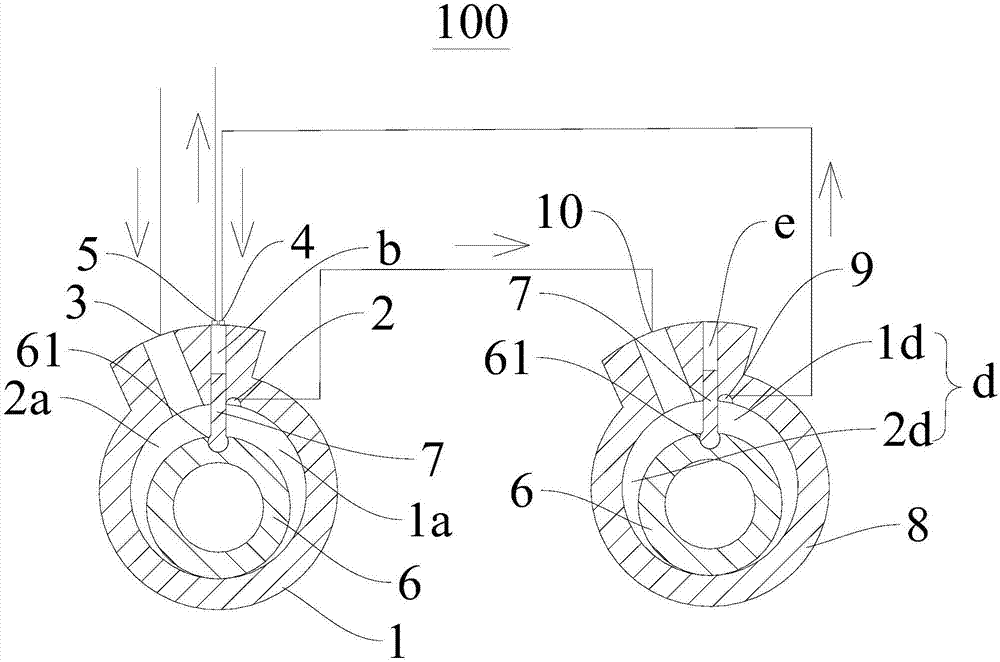 Compressing mechanism part and compressor and refrigerating plant with compressing mechanism part