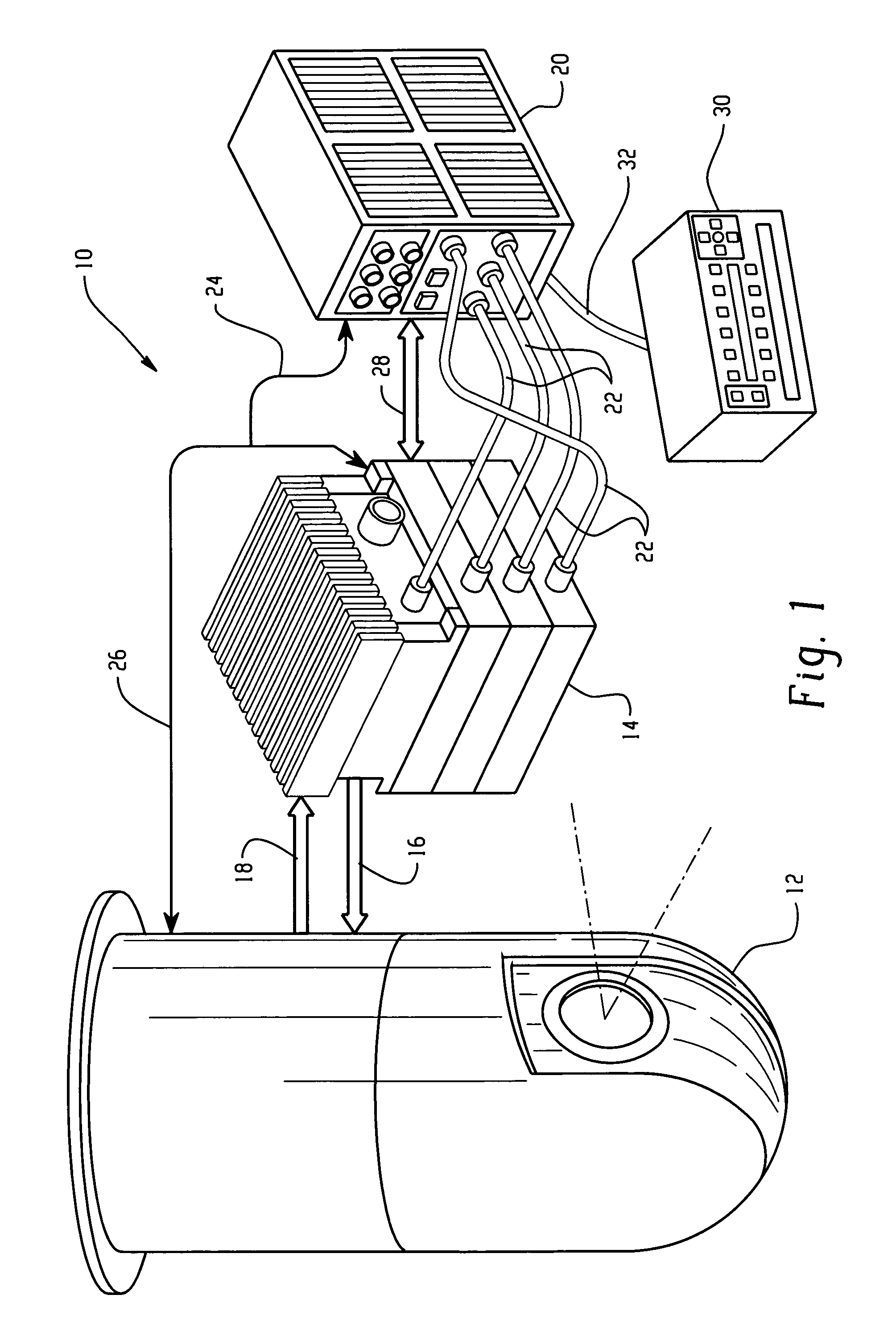 System and method of identifying an object in a laser beam illuminated scene based on material types