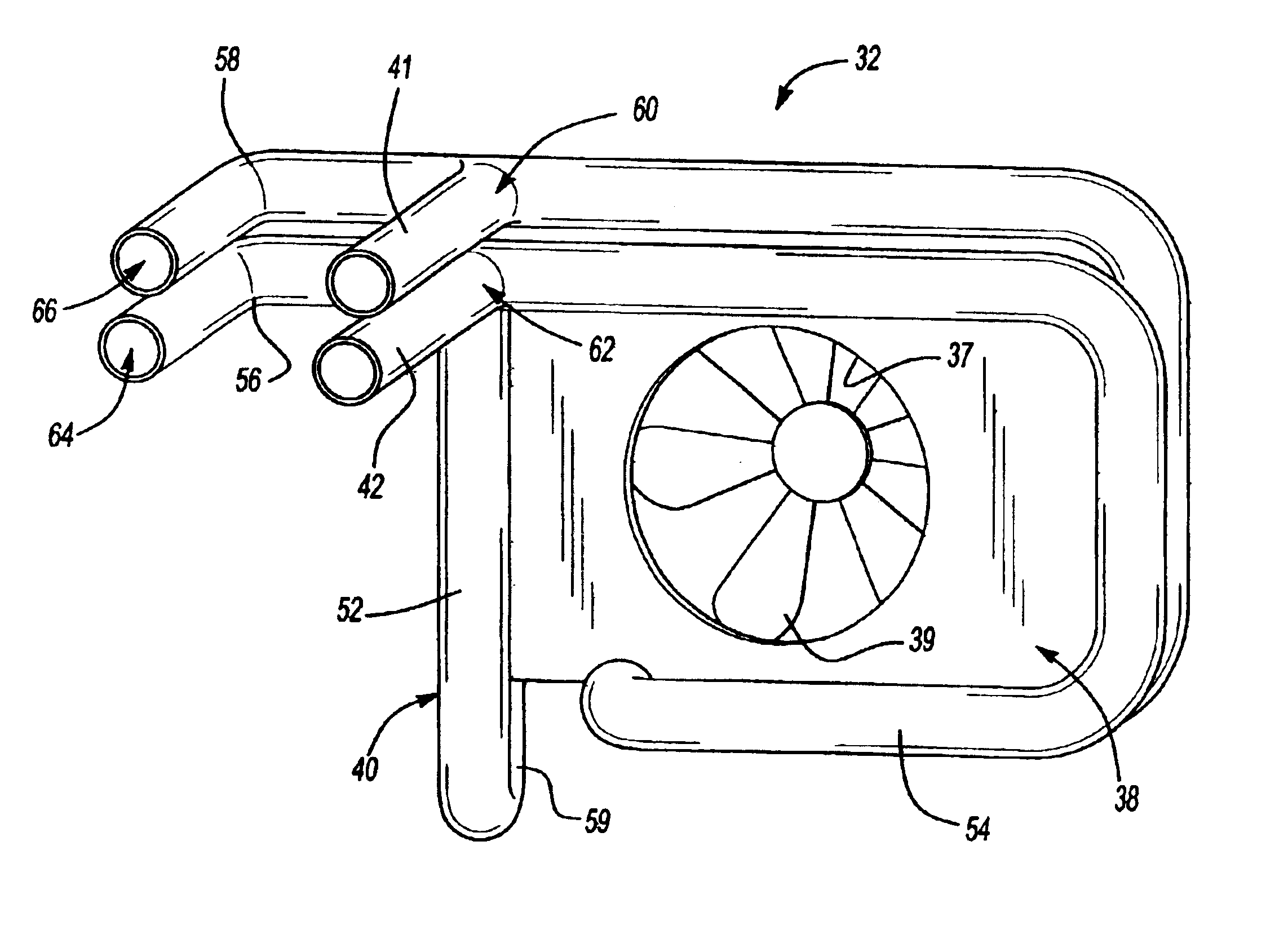 Integrated engine compartment component and air intake system