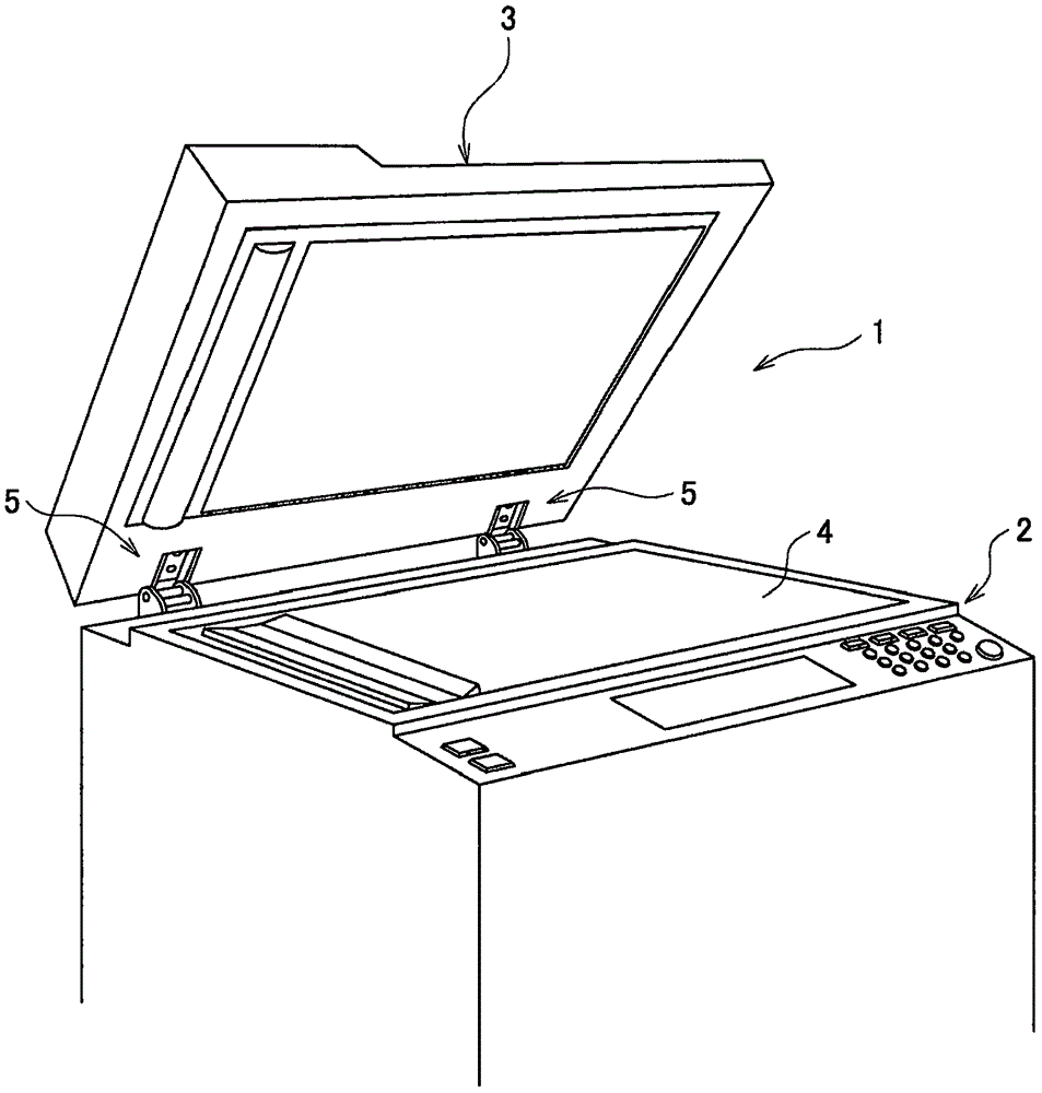 Cover body opening closing device and equipment provided with the same