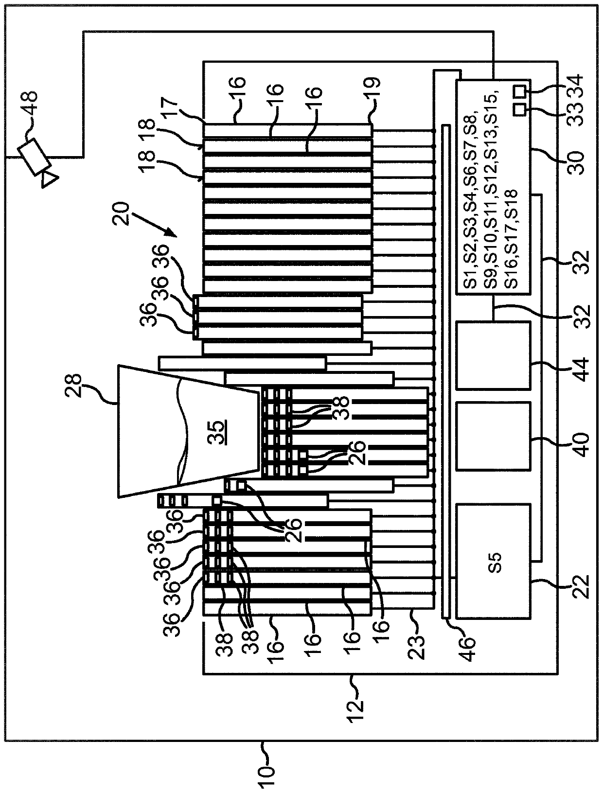 Holding device for use in a motor vehicle, method for operating a holding device, control unit and motor vehicle