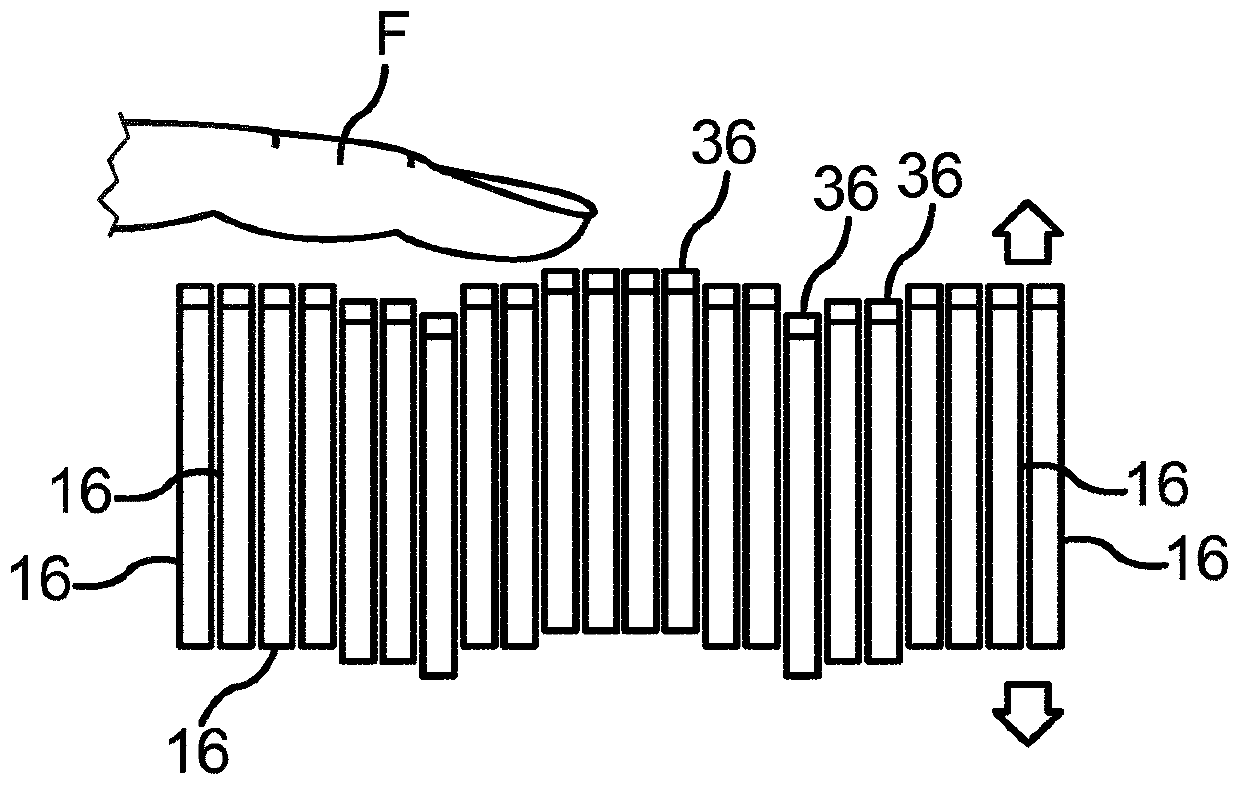 Holding device for use in a motor vehicle, method for operating a holding device, control unit and motor vehicle