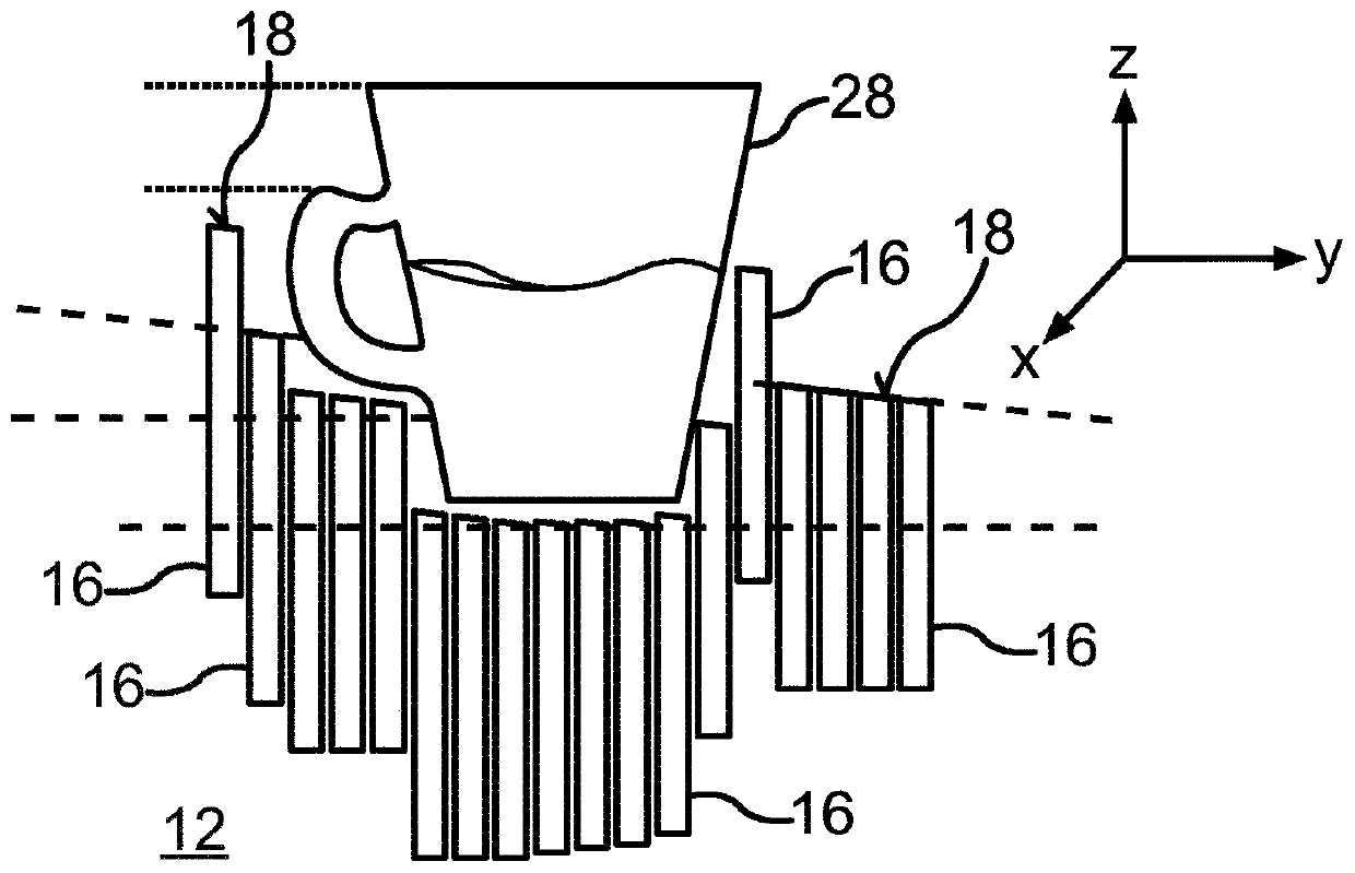 Holding device for use in a motor vehicle, method for operating a holding device, control unit and motor vehicle