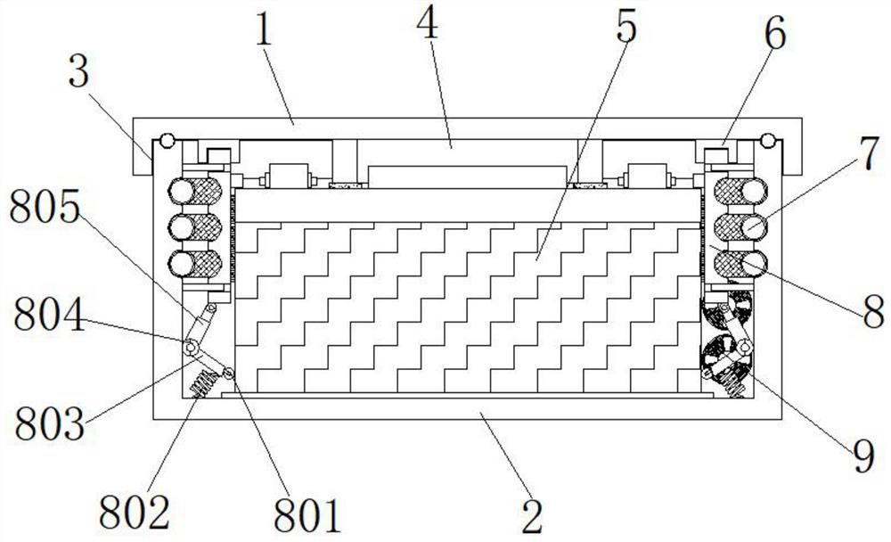 A battery lock box for a new energy vehicle