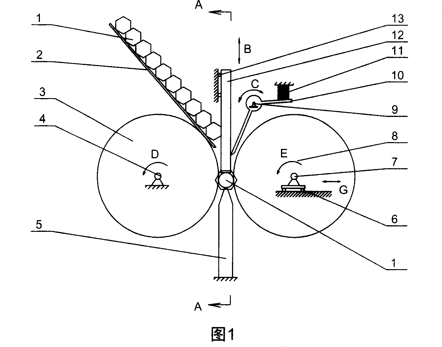 Automatic skip blanking apparatus of thread rolling machine