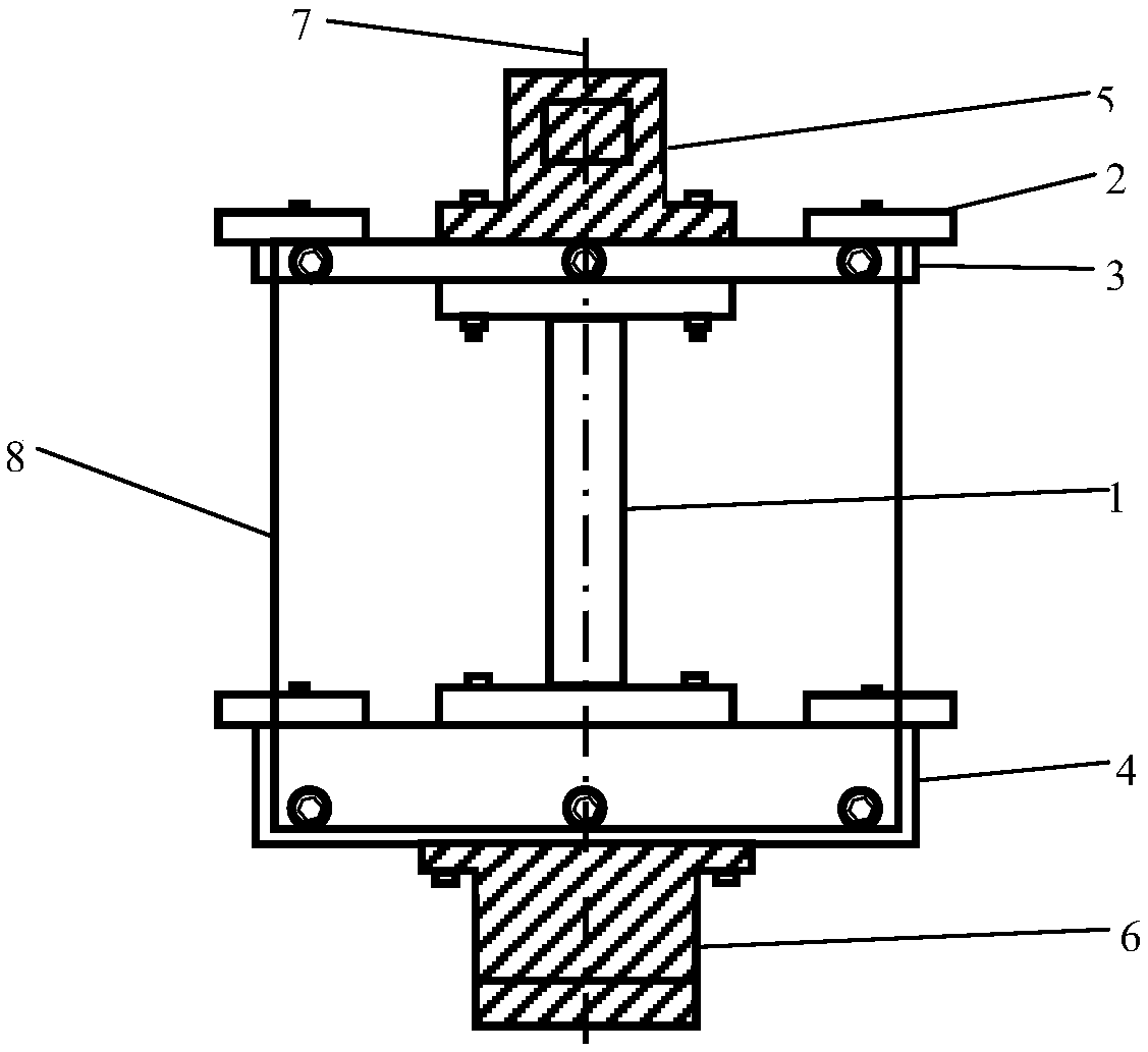 Frame device for NDT test and application method thereof