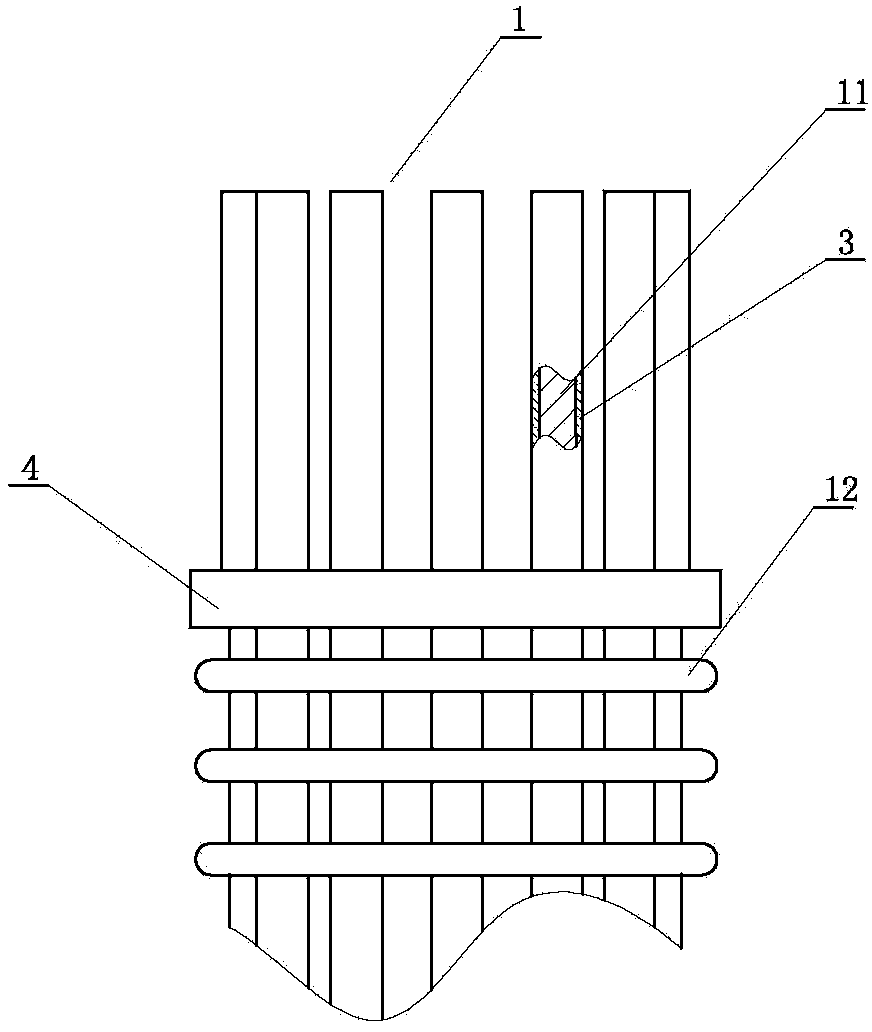 Method for chiseling away cast-in-place pile head concrete rapidly