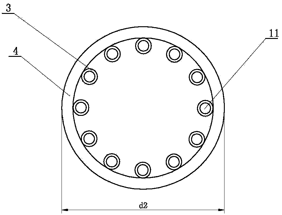 Method for chiseling away cast-in-place pile head concrete rapidly