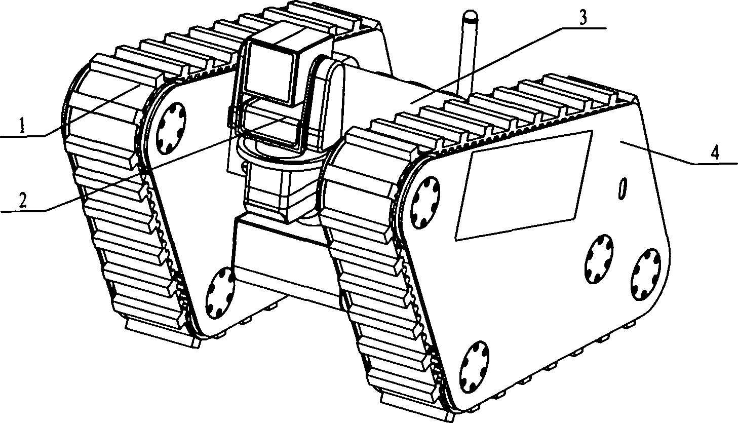 Miniature crawler-type cable tunnel patrol robot