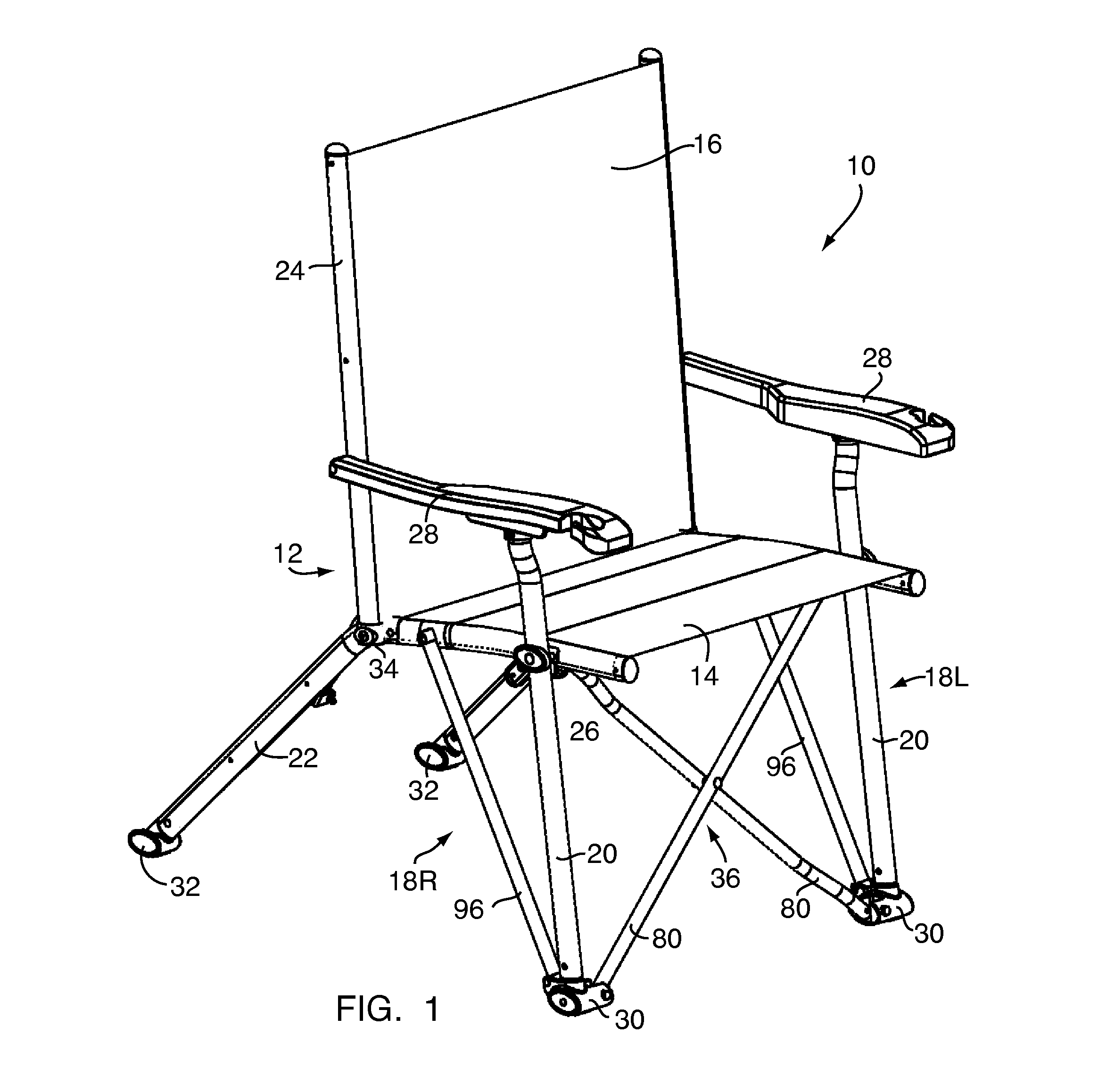 Outdoor recliner with pillow carrier